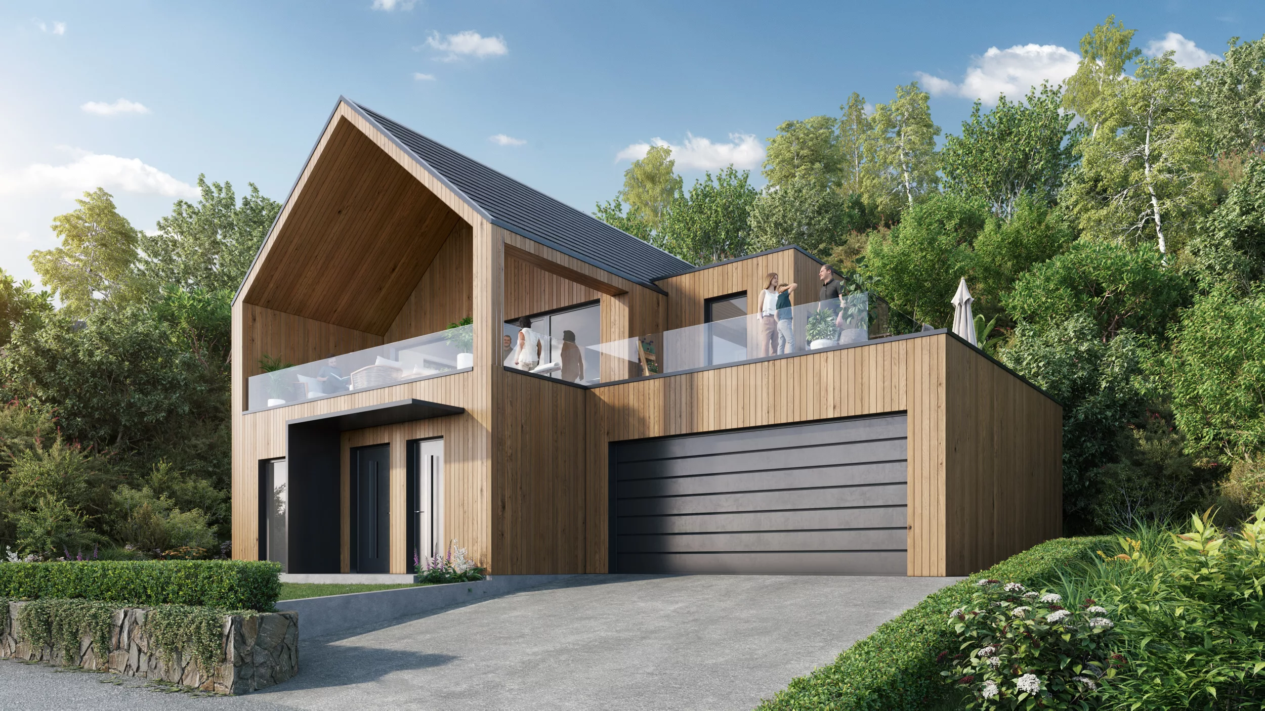 Eksteriør av norsk hus