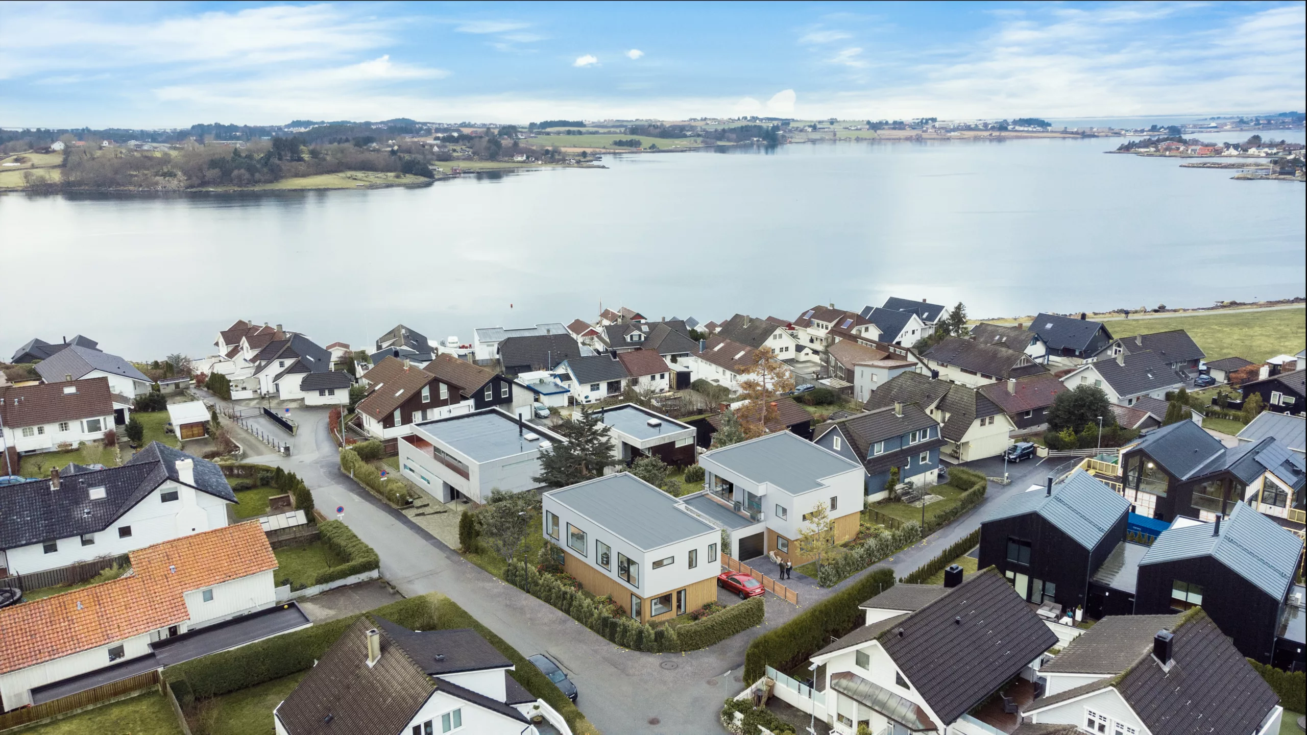 Dronebilde med 3D i Sandnes